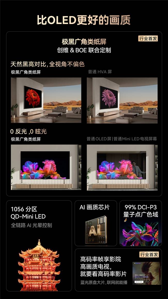 排行盘点创维这三款不容错过配置强悍！凯发k8国际娱乐首选2025年电视(图4)